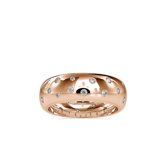 Encircle Diamond Stone Engagement Ring