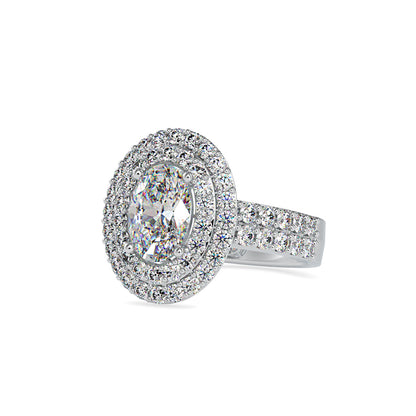 Honored Halo oval Diamond Ring