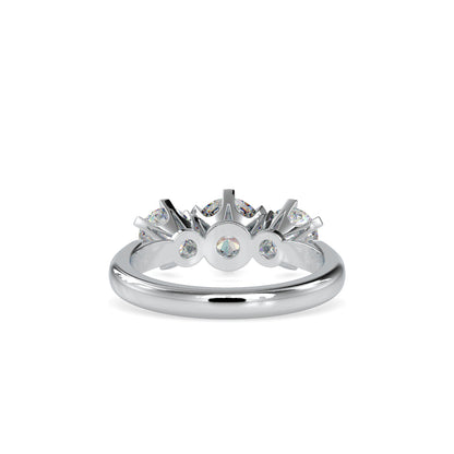 Hoary Three Stone Diamond Ring