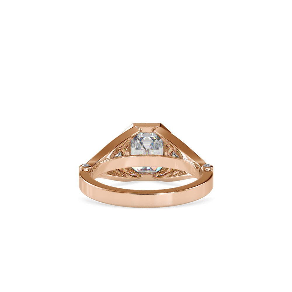 Dea Emerald Stone Diamond Ring