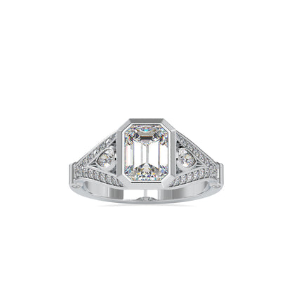 Dea Emerald Stone Diamond Ring
