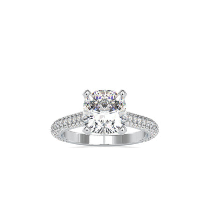 Minerva Cushion Stone Diamond Ring