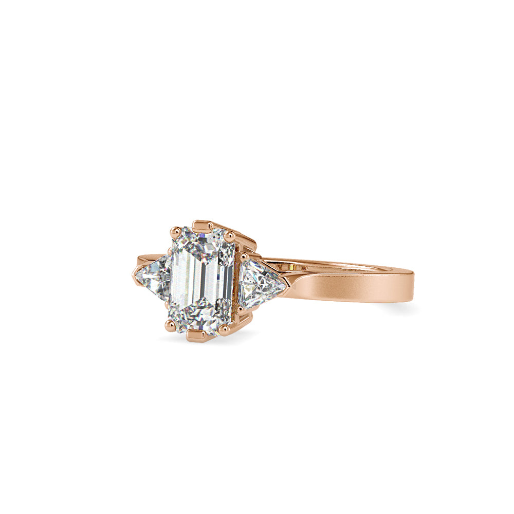 Ryland Emerald Diamond Engagement Ring