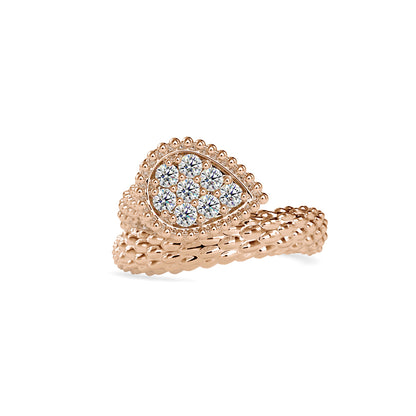 Diamond Fleur Engagement Ring