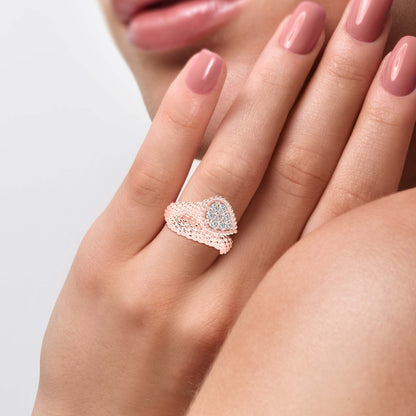 Diamond Fleur Engagement Ring
