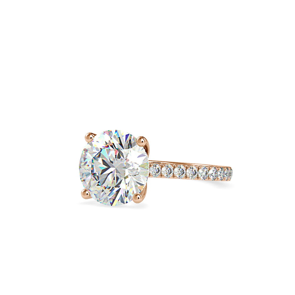 Opalescent Prong Diamond Engagement Ring