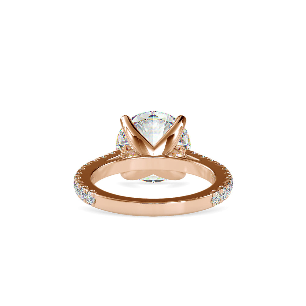 Opalescent Prong Diamond Engagement Ring