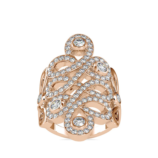 Infinity Diamond Stone Engagement Ring