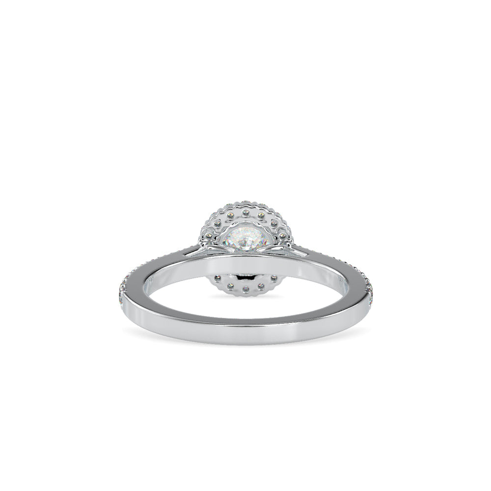 Delight Solitaire Diamond Halo Engagement Ring