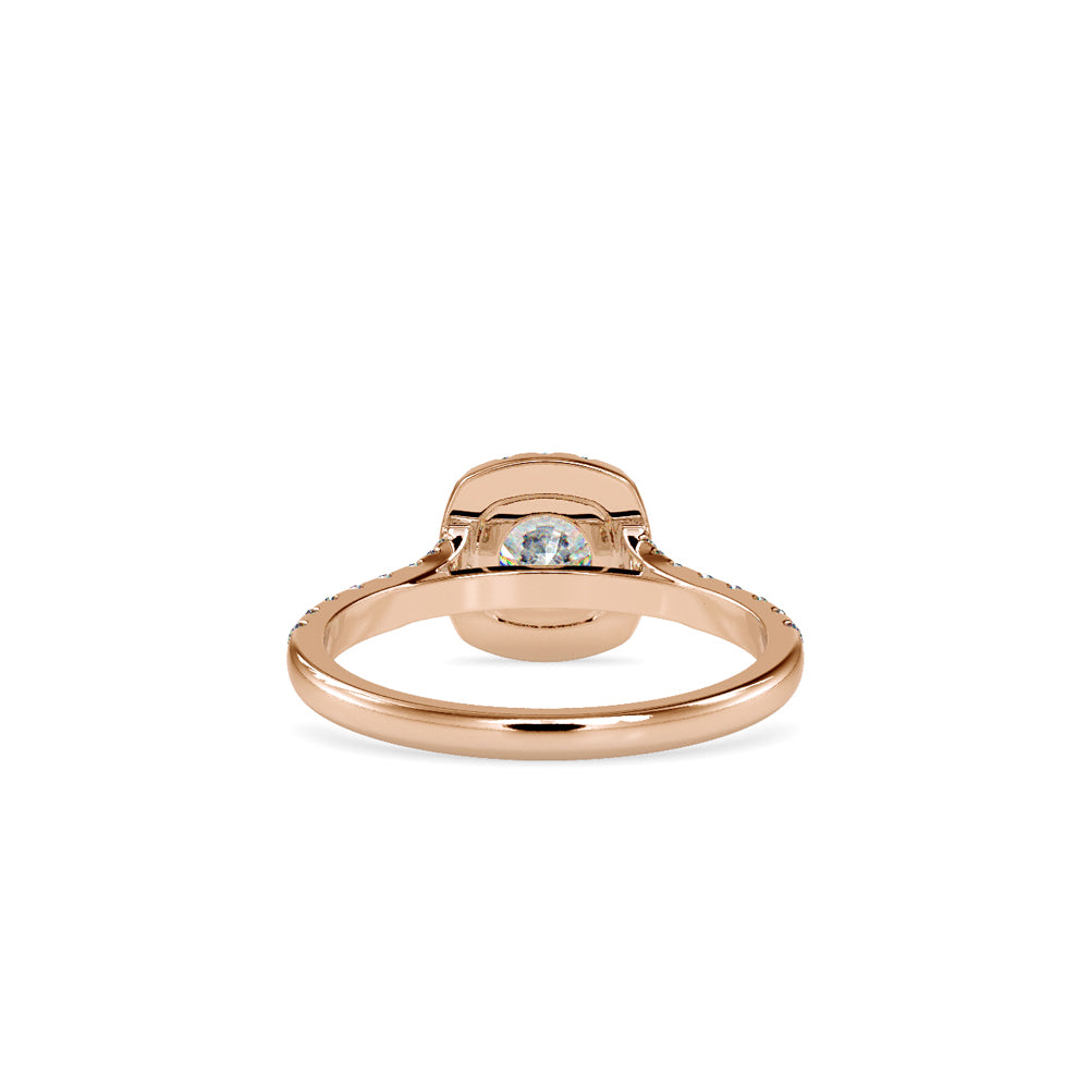 Wonder Halo Queen Diamond Engagement Ring