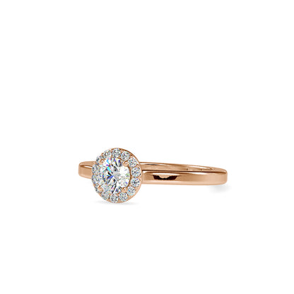 Round Diamond Relish Engagement Ring