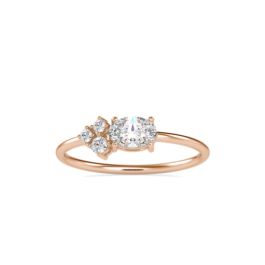 Oval Cicero Delicate Diamond Ring