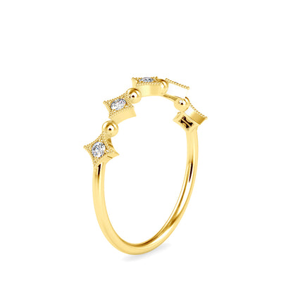 Narnia Diamond Crown Delicate Ring
