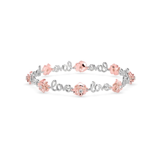 Love Diamond Tennis Bracelet