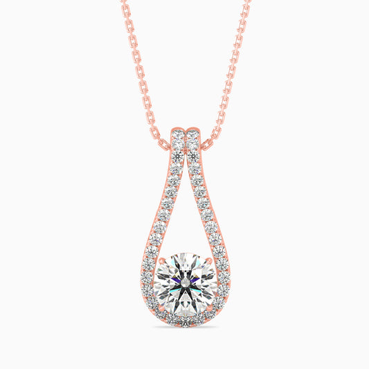 Giselle Solitaire Diamond Pendant