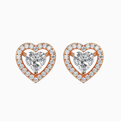 Heavenly Halos Solitaire Earring