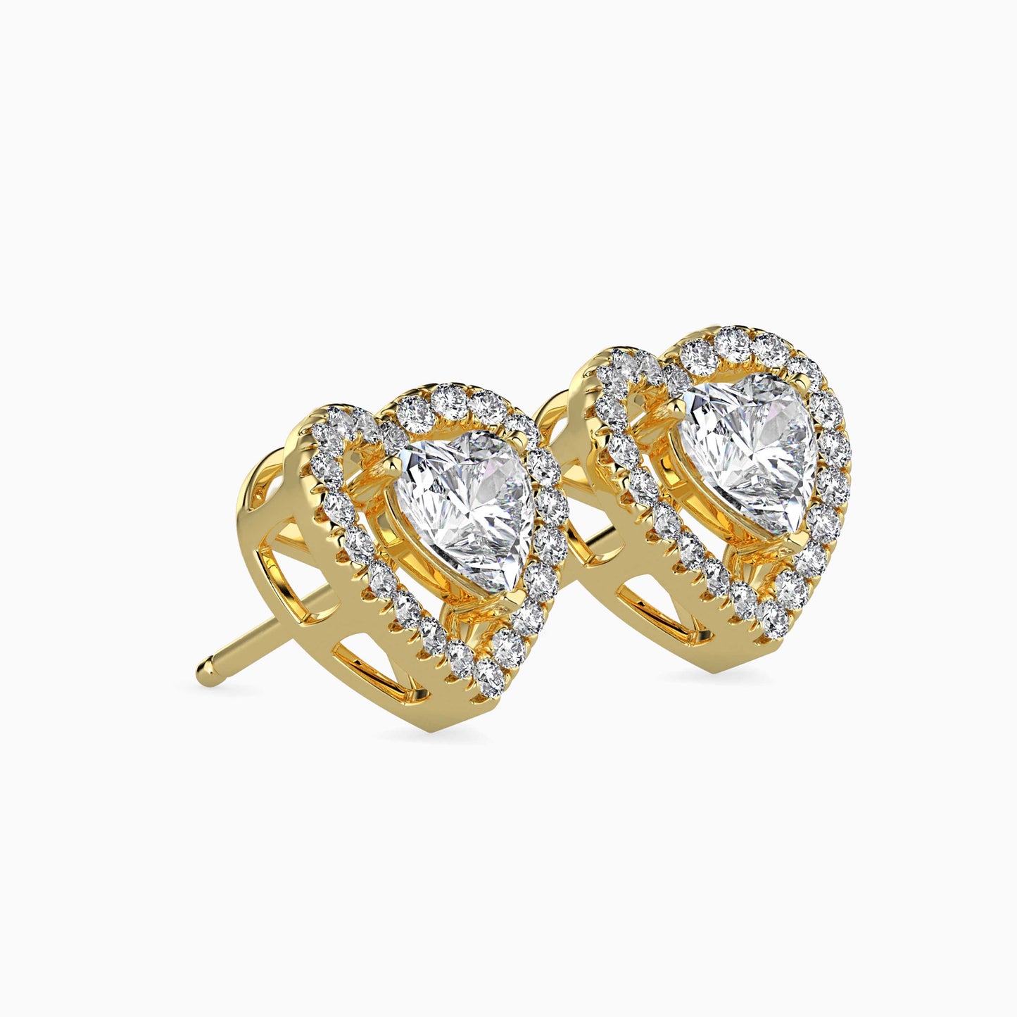 Heavenly Halos Solitaire Earring