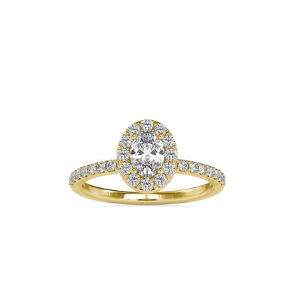 Vigorous Diamond Stone Ring