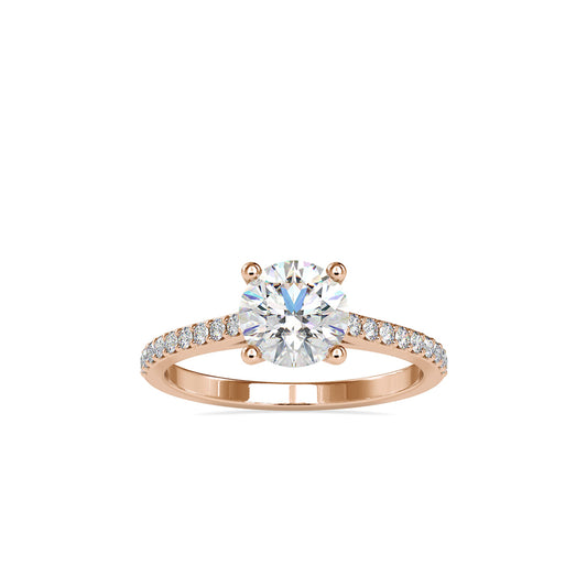 Diamond Orbiting Engagement Ring