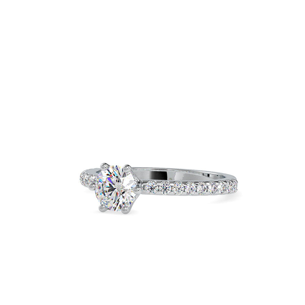 Elite Diamond Prong Engagement Ring