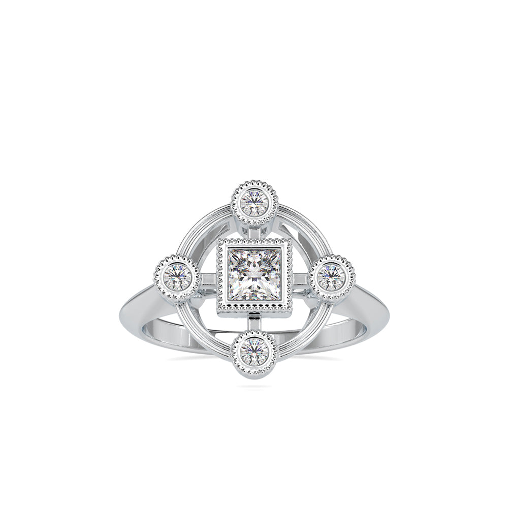 Classical five stone Diamond Ring