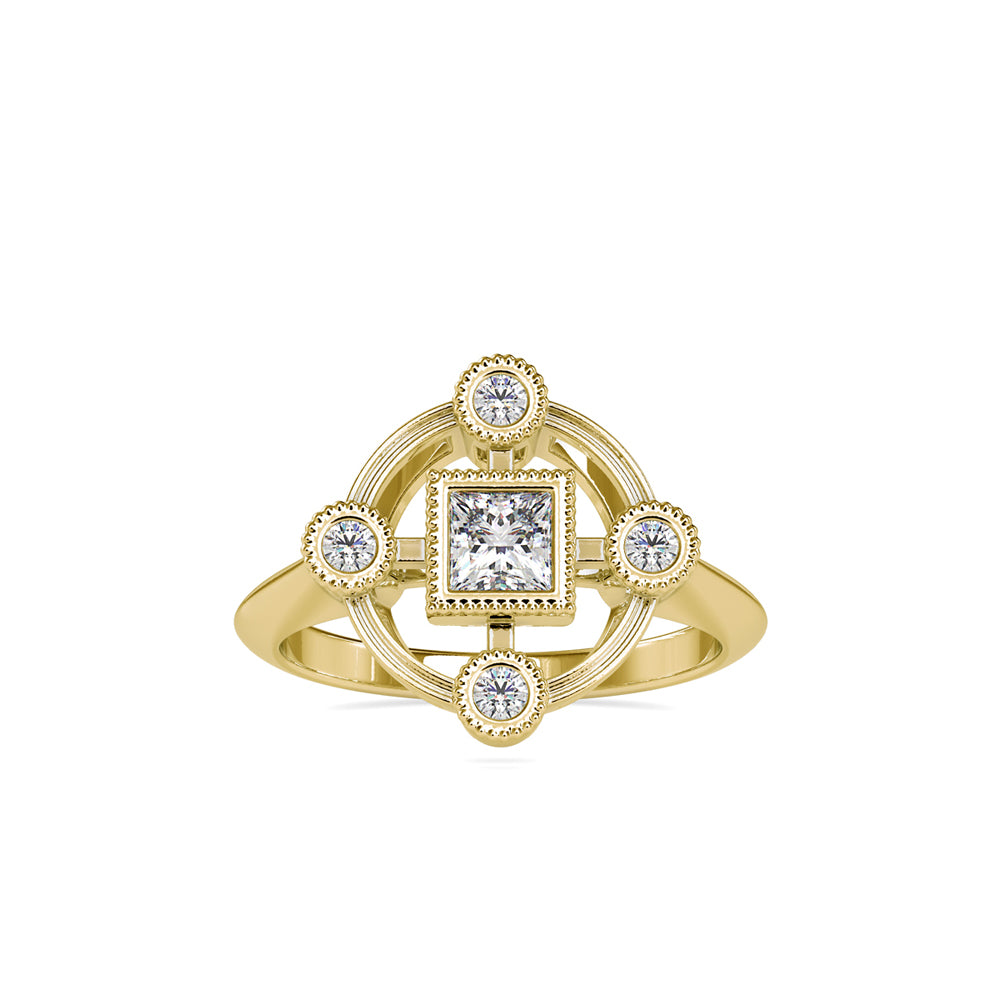 Classical five stone Diamond Ring