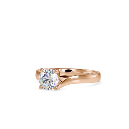 Arch Diamond Prong Engagement Ring