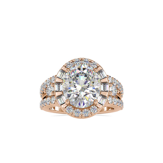 Supreme Diamond Halo Stone Ring