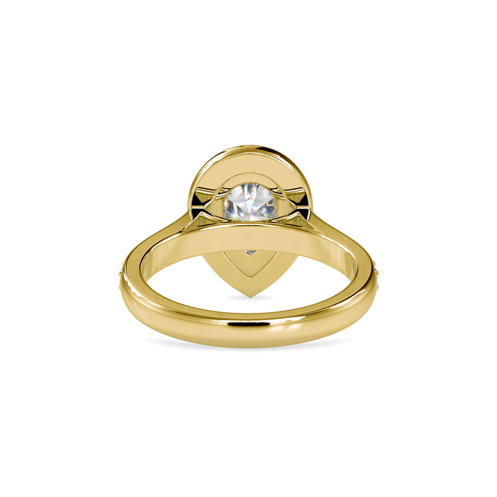 Empress Pear Stone Diamond Ring