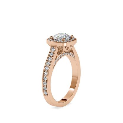 Ace Round Diamond Engagement Ring