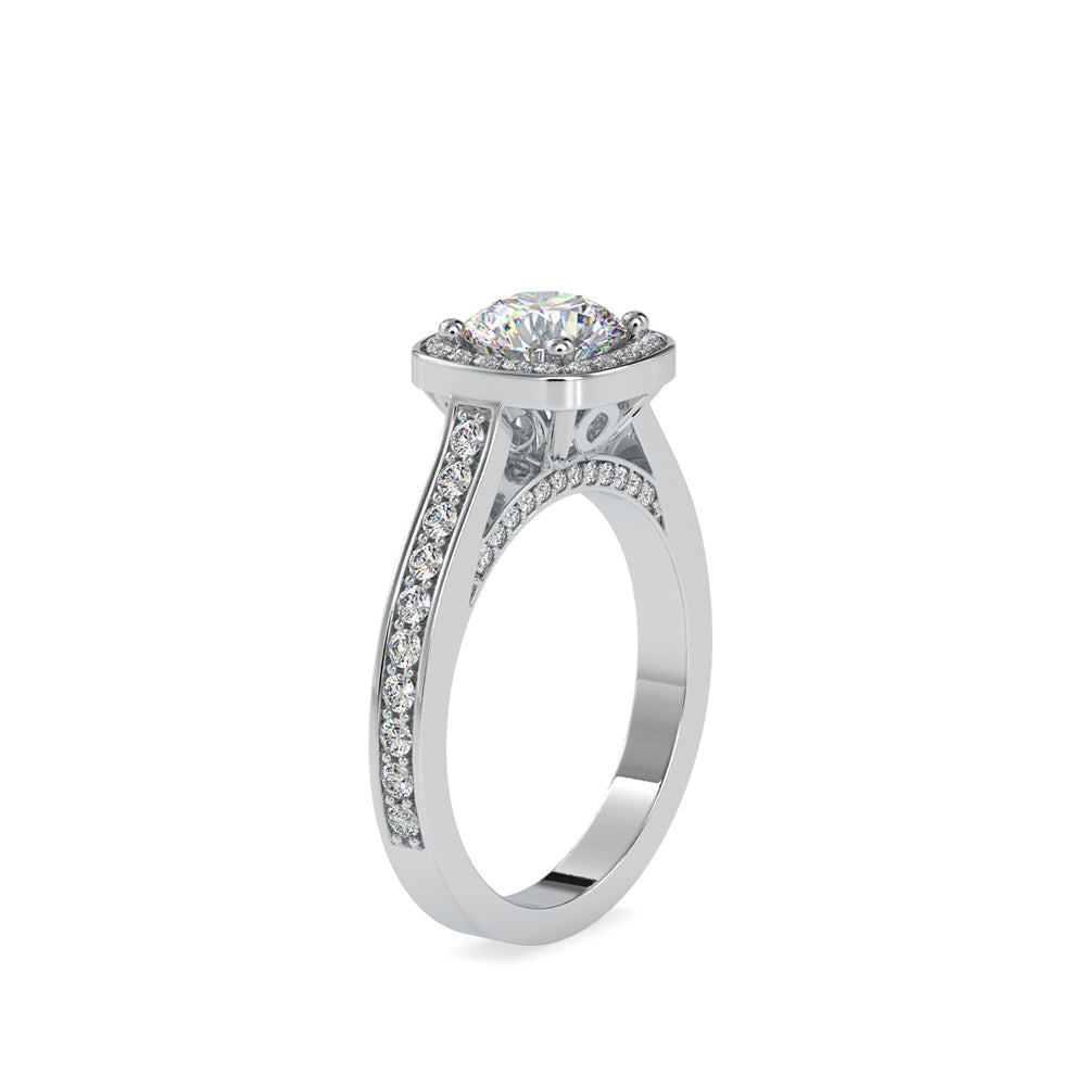 Ace Round Diamond Engagement Ring