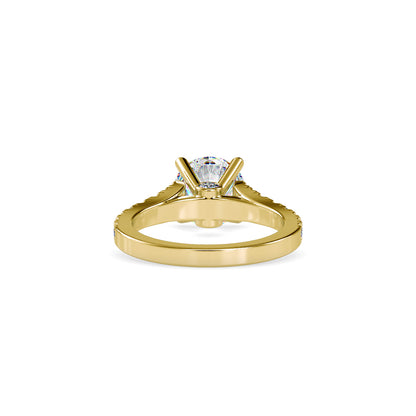 Prision Prong Round Diamond Ring