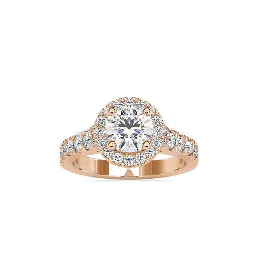 Agile Halo Stone Diamond Ring