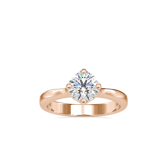Speckle Soliataire Diamond Prong Ring