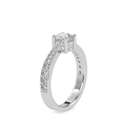 Morning Star Diamond Engagement Ring