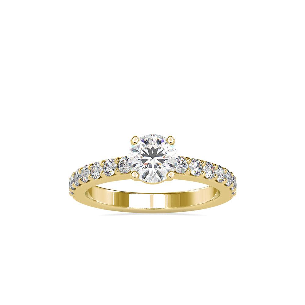 Dove Solitaire Diamond Eye Engagement Ring