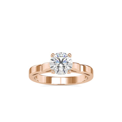 Timeless White Diamond Engagement Ring