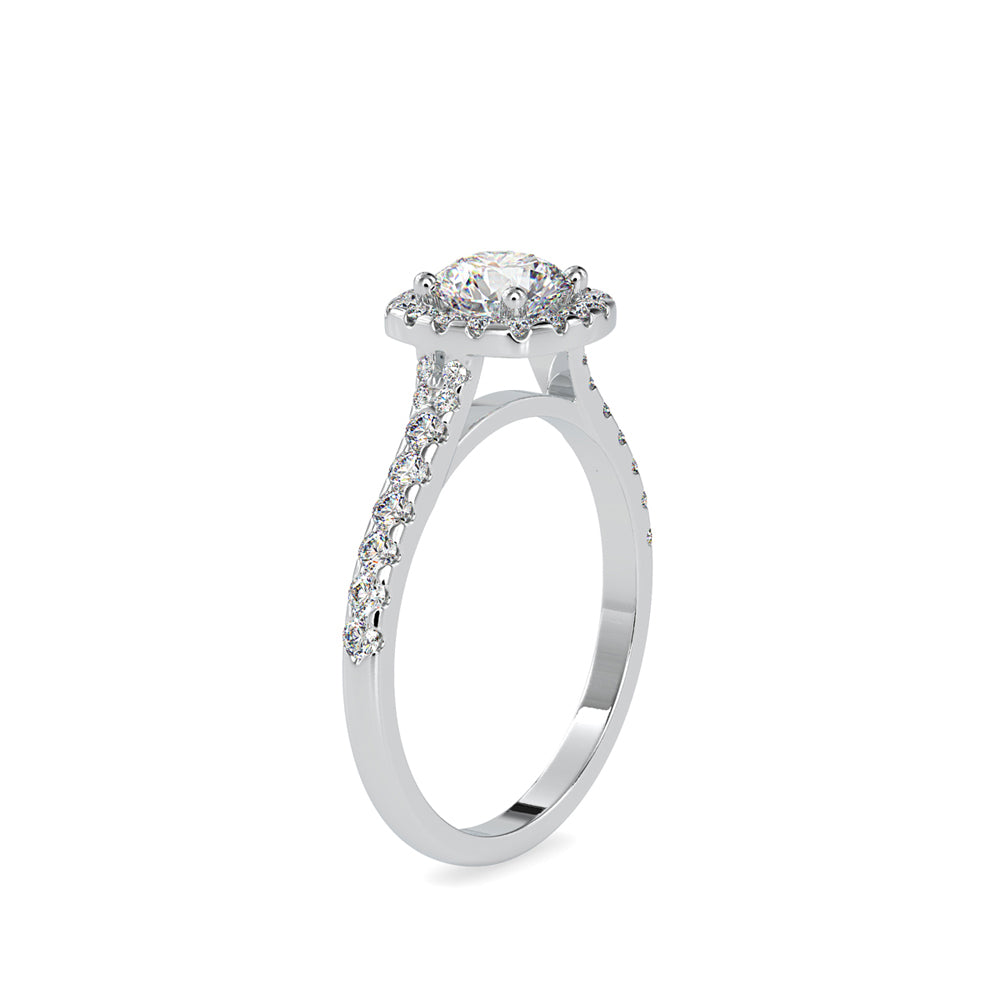 Wonder Halo Queen Diamond Engagement Ring