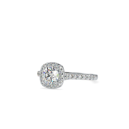 Wonder Halo Queen Diamond Engagement Ring