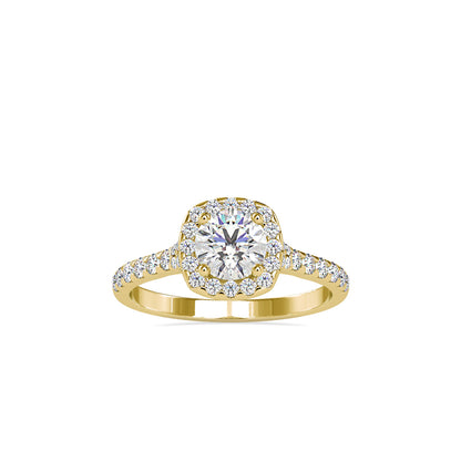 Wonder Halo Queen Diamond Engagement Ring