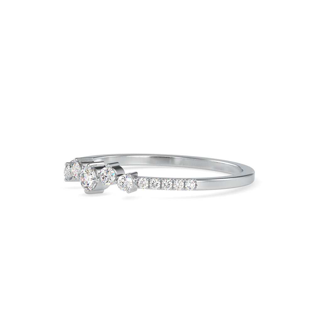 Heady Crest Diamond Stone Ring