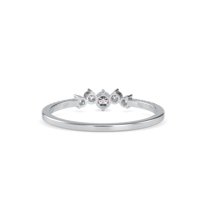 Heady Crest Diamond Stone Ring