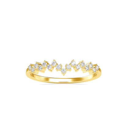 Eclipsed Delicate Diamond Ring