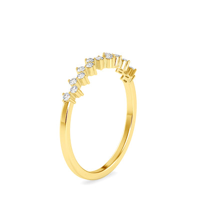 Eclipsed Delicate Diamond Ring