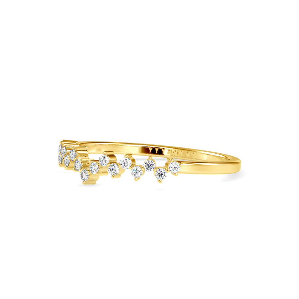 Eclipsed Delicate Diamond Ring