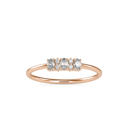 Ibelin Oval Stone Diamond Ring