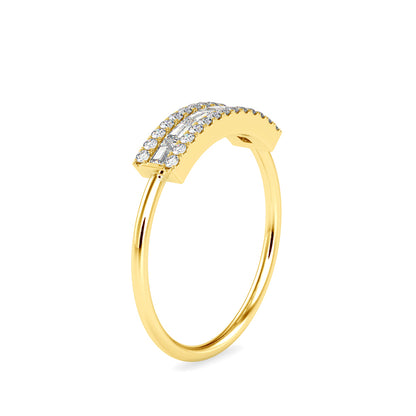 Baguette Lunatic Stone Diamond Ring