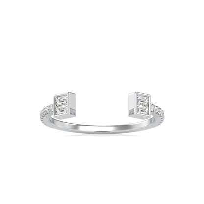 Baguette Diamond Halved Ring