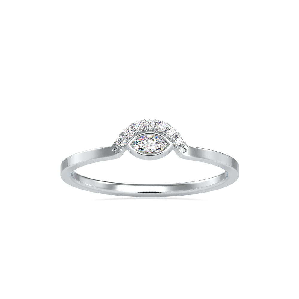 Marquise Eyelet Diamond Ring