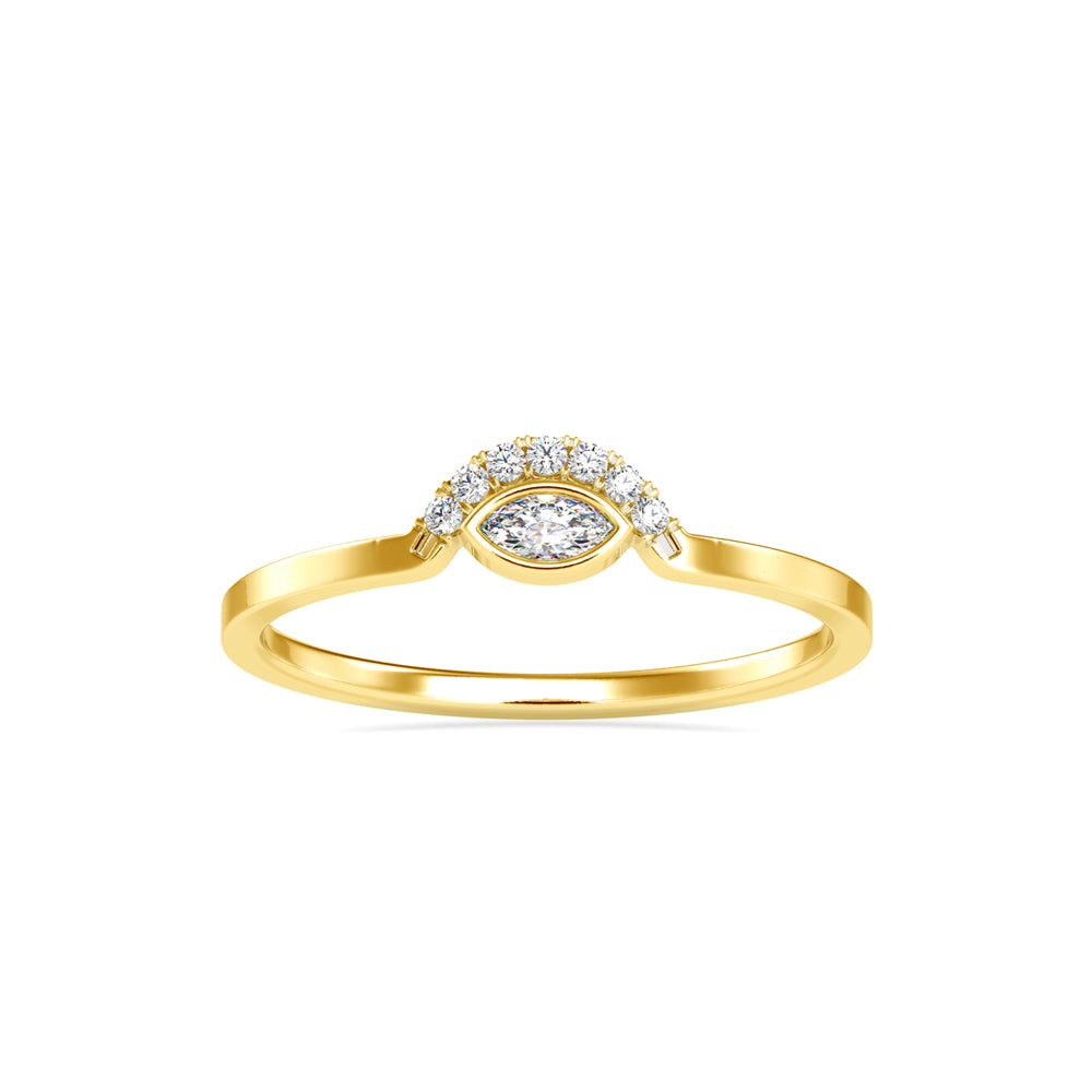 Marquise Eyelet Diamond Ring